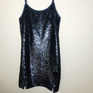 NBD Indigo Sequin Dress